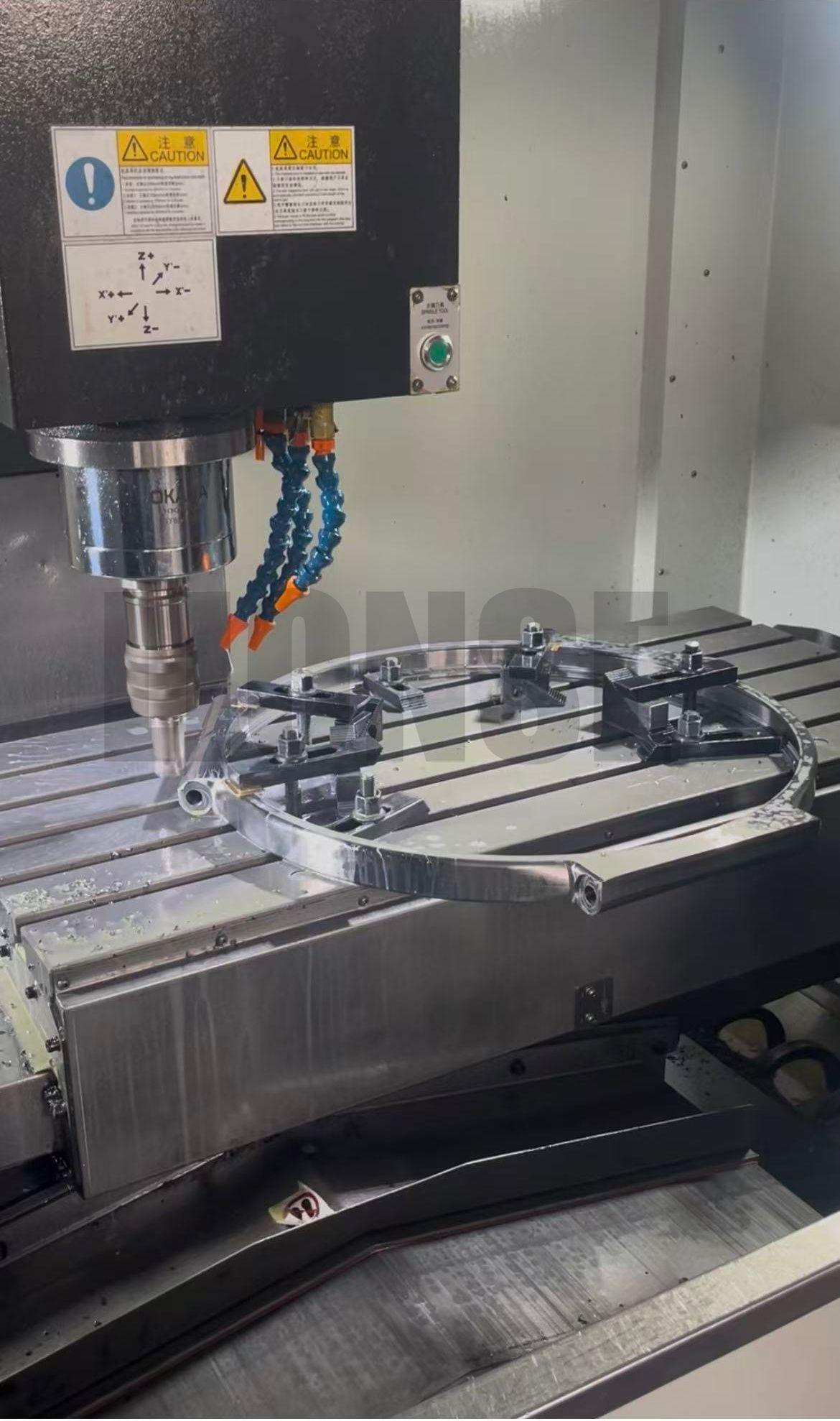 Cosses faites sur commande d'anneau de verrouillage de cannelure multi d'acier inoxydable de grand alésage